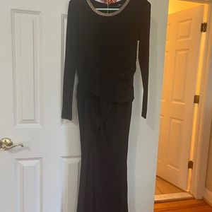 Black maxi dress